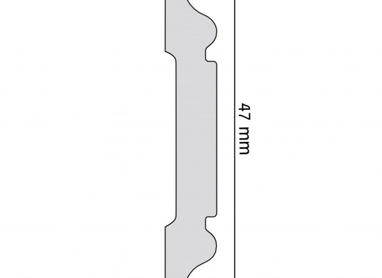 Listwa naścienna, elastyczna, gięta Creativa, LPC-53F
